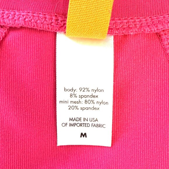 Lucy Athletic/Running Top in Hot Pink with Reflective Band, Size M - Picture 5 of 5